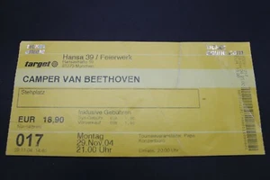 Altes Konzertticket - Camper Van Beethoven - Feierwerk München - 29.11.2004 - Imagen 1 de 2