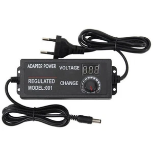 AC Steckernetzteil Regelbar 60W 5A 3-12V Trafo Einstellbares Netzteil Adapter DE - Bild 1 von 16
