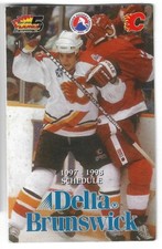 1997-98 Saint John Flames AHL Hockey Schedule !!! Delta Brunswick