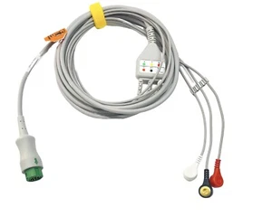 Cavo ECG Mindray T1 12 pin 3 cavi compatibile a scatto - spedizione in giornata - Foto 1 di 5