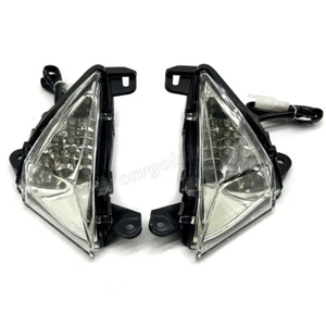 Clear Front LED Turn Signal Light Lamp Fits Kawasaki Ninja ZX6R/ZX636 2005-2012 - Picture 1 of 8