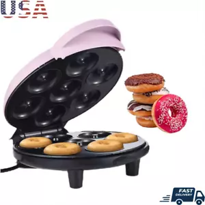 Electric Mini Donut Maker Non-Stick 7 Doughnuts Fast Snacks Desserts Machine New - Picture 1 of 9