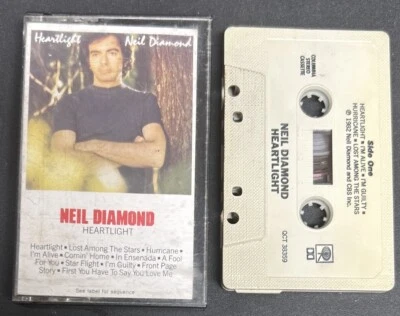 Neil Diamond Heartlight QCT38359 Cassette Tape (Columbia 1982 Used) - Image 1 of 4