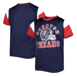 HOUSTON TEXANS Boys XL (14/16) NFL Team Apparel Helmet Poly Pin Dot Jersey NWT - Picture 1 of 3