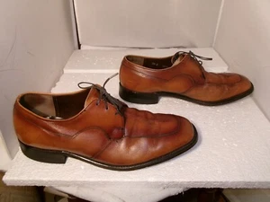Vintage Nunn-Bush Brown Leather Upper Dress Shoes Men Size 10.5 E - Picture 1 of 14