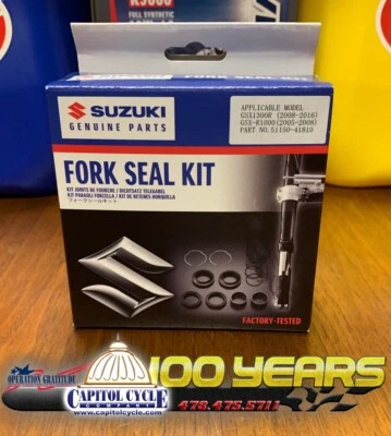 51150-41810 Suzuki Genuine OEM Fork Seal Kit for 05-08 GSXR1000 HAYABUSA 08-20  - Image 1 of 3