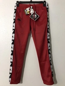Kappa X Disney MICKEY Mouse Track Pants Button Up Unisex Red/Black Sz 10Y - Picture 1 of 4