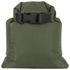Highlander 1L Small Drysack Pouch Roll and Clip Lightweight Waterproof Olive