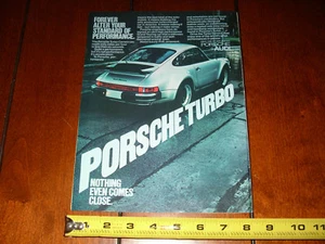 1977 PORSCHE CARRERA - ORIGINAL AD - Picture 1 of 3