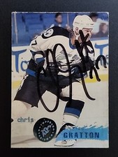 *AUTOGRAPH* 1996 Topps Stadium Club #134 Chris Gratton Hand Autograph Card