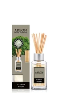 Areon Home Luxury Perfume Reed Diffuser + 10 Rattan Reeds, Platinum Scent  - Picture 1 of 3