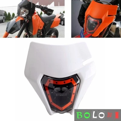 Supermoto LED Headlight for KTM EXC XCW 250 300 350 400 450 500 530 Honda CR CRF — 第 1/4 张图片