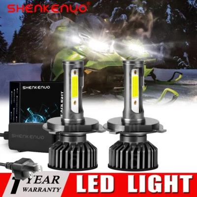 For Arctic Cat Proclimb M800 XF1100 XF800 F800 2X White LED Headlight Bulb 6000K - Image 1 of 4