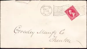 US Postal History Trenton NJ 1900 Flag Cancel Local Cover - Very Nice Strike! - Picture 1 of 1