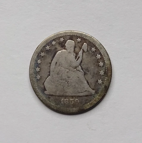 1859 Seated Liberty Quarter - Philadelphia Mintage - Better Date! Cover