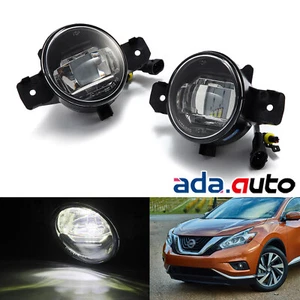 For 05-20 Nissan Altima Rogue Maxima Sentra Clear Lens LED Chrome Fog Lights - Picture 1 of 6