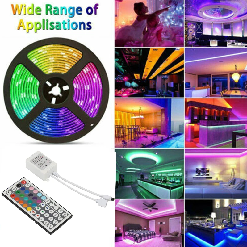 Tira De Luces 300LED 5M RGB 16.4 FT Tiras Luz Para Decoracion Habitacion Cuarto - Image 1 of 4