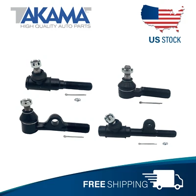 4pcs Inner + Outer Tie Rod Ends For TOYOTA LAND CRUISER 70 - 73 - 75 SERIES - Image 1 of 4