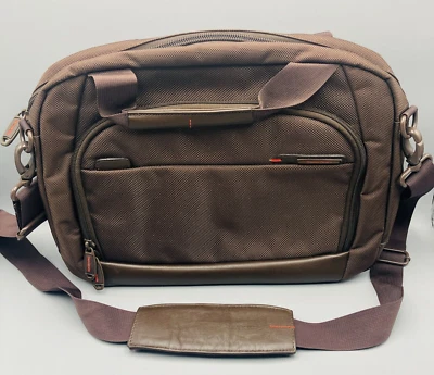SAMSONITE Pro-DLX Bolso de Viaje de Negocios Bolso de Mano para Laptop Marrón 16"x12" con Correa Foto 1 de 4