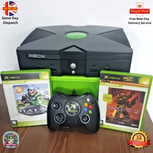 Microsoft's Original Xbox, Halo 1 + 2 Bundle, Controller (Duke), Ready to Play - Picture 1 of 19