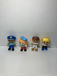 Lot of 4 Ryan's World Toy Figures 3” Karate Artist Police Doctor - Picture 1 of 2
