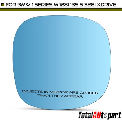 Espejo de cristal azul con ajuste de potencia para BMW 128i 135i 135is 328i 328i xDrive derecho Foto 1 de 4