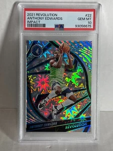 2021 Panini Revolution Impact #22 Anthony Edwards /149 Timberwolves PSA 10 POP 7 - Bild 1 von 3