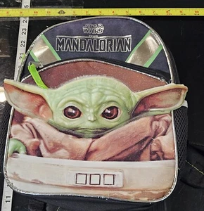 Star Wars Mandalorian Baby Yoda Mini Backpack 12" Tall Inside Pockets NEW - Picture 1 of 2