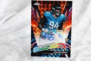 2024 Topps Chrome Maason Smith #FSA-MS Future Stars Orange Geometric RC Auto /25 - Picture 1 of 2