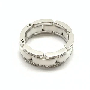 Anillo CHANEL J2643 Ultra Colección Diamante 61 Talla 17 Blanco Cerámica Accesorios - Imagen 1 de 10
