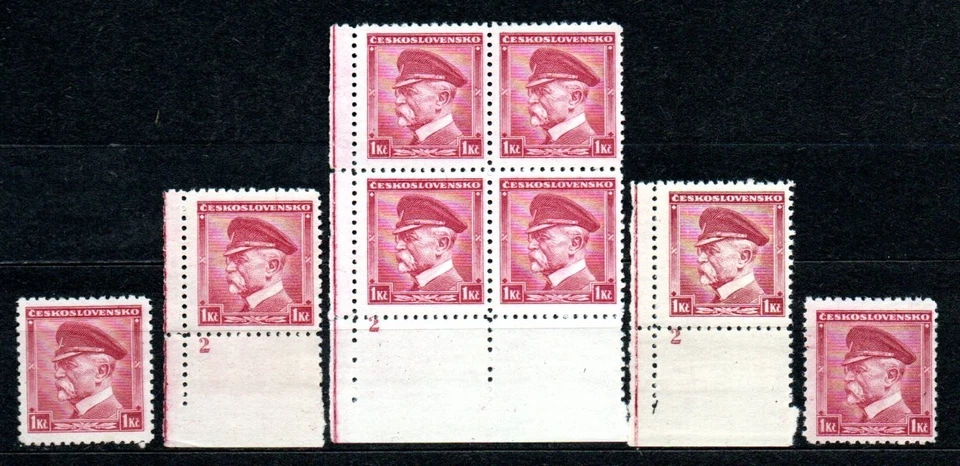 Checoslovaquia, T.G. Masaryk Mi. 350 placa marca 2 Foto 1 de 1