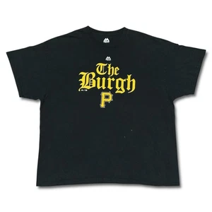 Vintage Pittsburgh Pirates T-Shirt Men’s 2XL Black Yellow The Burgh Yinzer Y2K - Picture 1 of 17