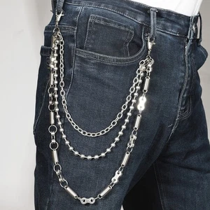 Cadena de pantalones punk para hombre mujer, cadena de billetera, cadena de jeans, llavero, cadena de bolso - Imagen 1 de 11