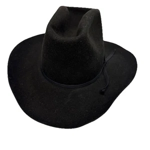 Sombrero de Vaquero Negro The American West Hat Company De Colección EE. UU. Talla 7 1/8 - Imagen 1 de 9