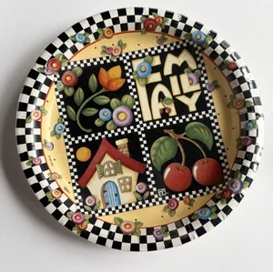 NOS NEW VTG Sunrise Mary Engelbreit 10.25" Family Home Cherry Paper Plates 8 Ct - Picture 1 of 4