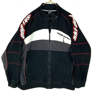 Ski-Doo X Team Fleece Sweater Jacket Size XL Black Full Zip Snowmobile Racing - Picture 1 of 3
