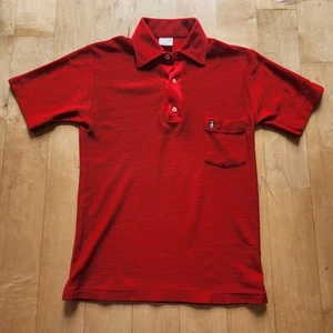VTG Grand Slam Munsingwear White Penguin Polo Red Shirt Small USA 70s - Picture 1 of 7