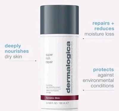 ORIGINAL Dermalogica Super Rich Repair Hidratante 3.4 US FL OZ Foto 1 de 4