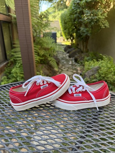 Taglia 10 5c VANS Autentico Rosso Basso 2020