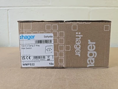 Interruptor de pared Hager 2 velocidades 2 vías 250V X10 10AX WMPS22 Foto 1 de 3