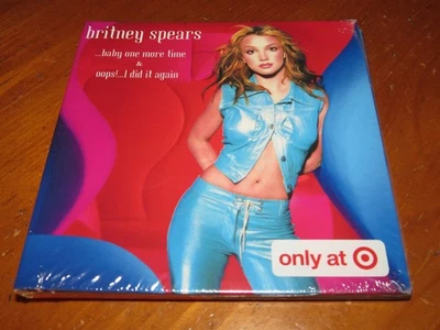 BRITNEY SPEARS Baby One More Time + Oops! Target 4 Inch Tiny Vinyl SEALED! no cd - Image 1 of 3