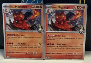 (2er Set) Pokemon Destined Rivals TCG Reverse Holo - Ethan's Mafcargo (036/182) - Bild 1 von 1