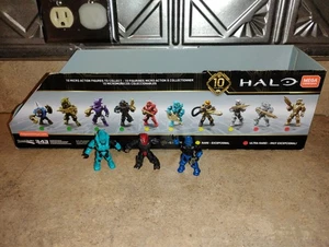 Halo mega construx - 10th anniversary display box long - 3 incomplete figures - Picture 1 of 11