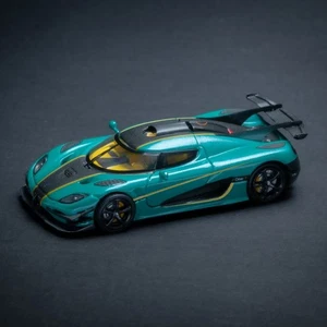 Modelo de coche fundido a presión 1:64 Agera One:1 - Superdeportivo verde 1/64 - Imagen 1 de 8