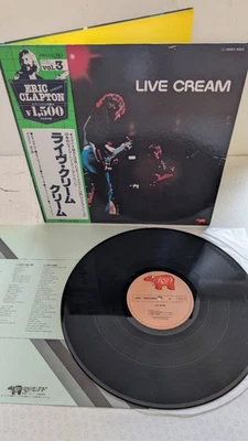 CREAM ERIC CLAPTON-LIVE CREAM .SUPERB! RARE! JAPAN PRESS N/MINT VINYL LP 1980 - Bild 1 von 4
