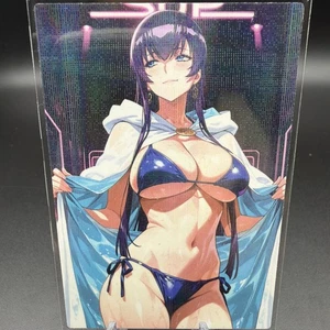 Saeko Busujima Anime Waifu Card Doujin ACG Goddess Holo - Picture 1 of 4