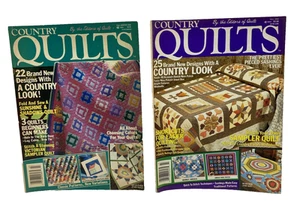 2 Country Quilts Magazines Fall Winter 1990 Fall 1992 Quilt Patterns Sewing - Foto 1 di 8