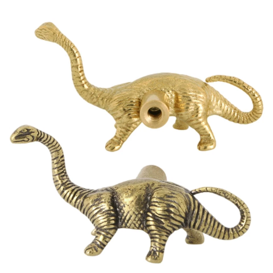 Brass Door Handle Small Dinosaur Shaped Door Pull Drawers Home Decoration - Image 1 of 1