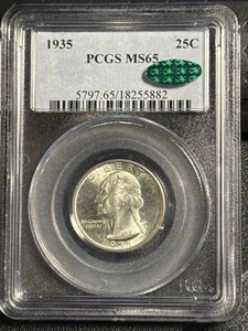 1935 P Washington Quarter PCGS MS-65 CAC - Picture 1 of 2