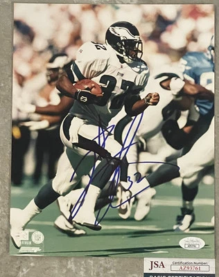 Autographed RICKY WATTERS 8X10 Philadelphia Eagles Photo JSA - Image 1 of 4